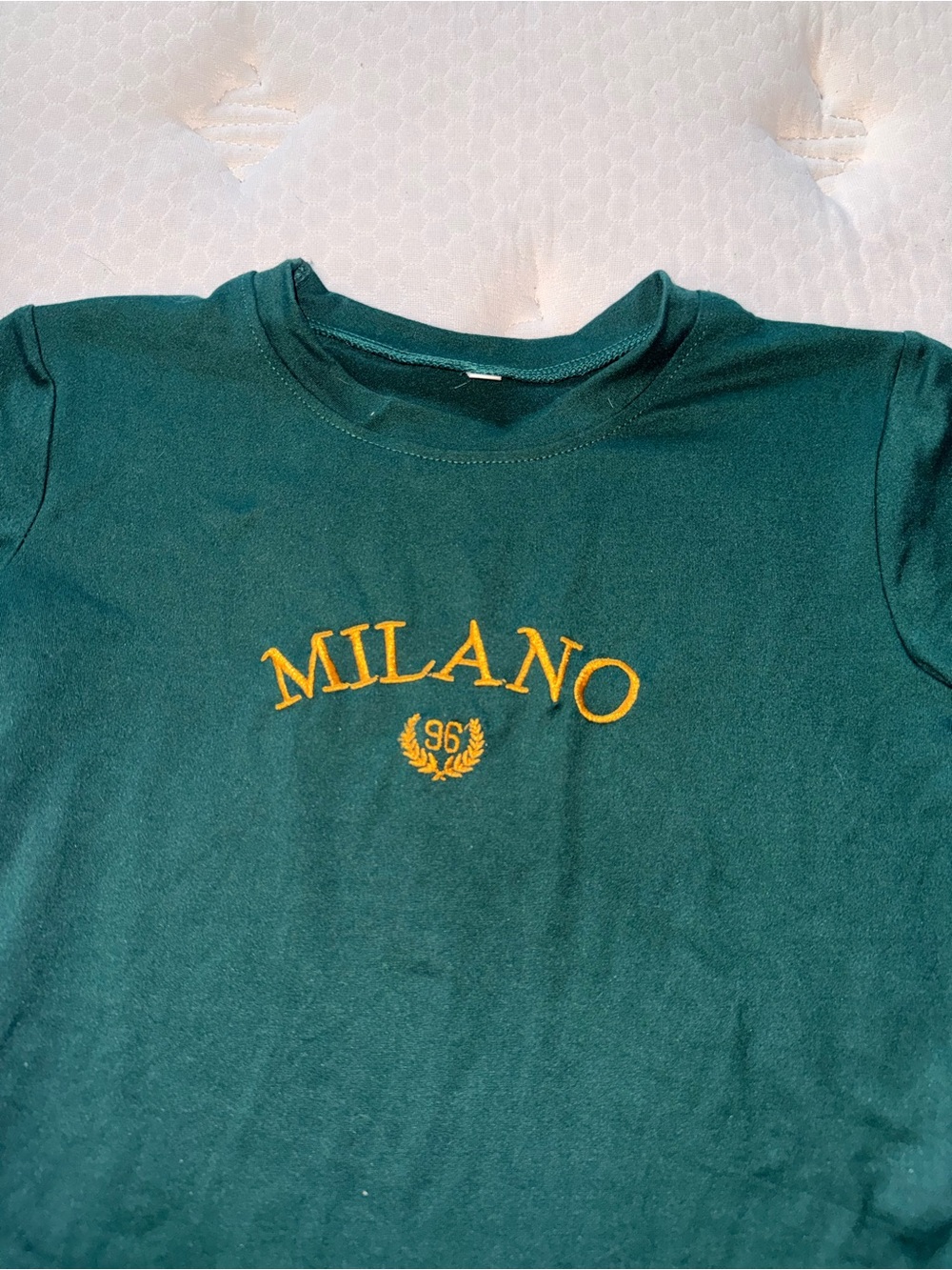 52. Milano GreenTee with Gold Embroidery - Picture 2 of 3